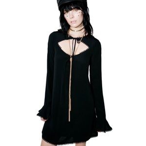 Rare For Love And Lemons Josephine Swing Dress Black